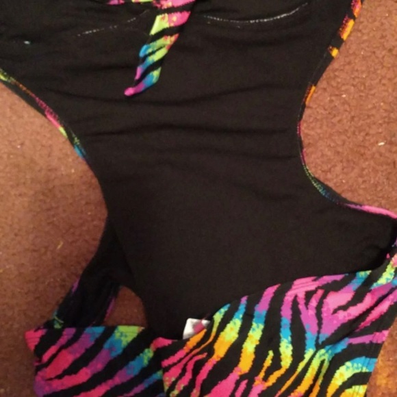 OP Tankini One Piece Rainbow Animal Print - Picture 3 of 4